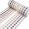 Wrapables Colorful Dots Washi Masking Tape, Round Circle Stickers for Scrapbooking, Planners, Bullet Points, and Journals 6M Length Total (Set of 2)